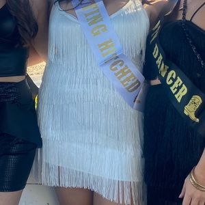 Honky Tonk Bride Fringe Dress